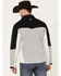 Image #4 - Hooey Men's Color Block Southwestern Print Softshell Jacket, Charcoal, hi-res
