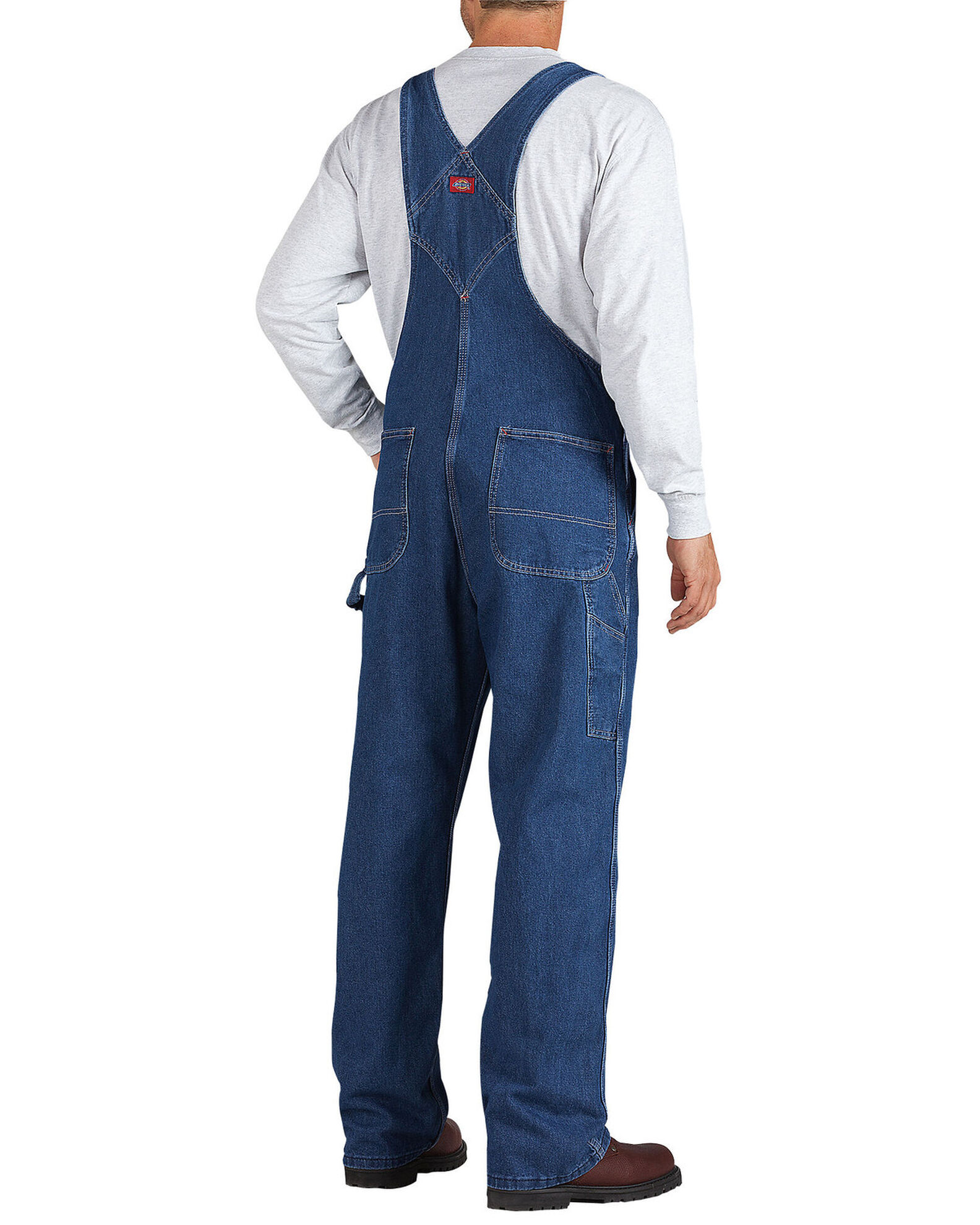 Image #2 - Dickies Denim Bib Overalls, Stonewash, hi-res