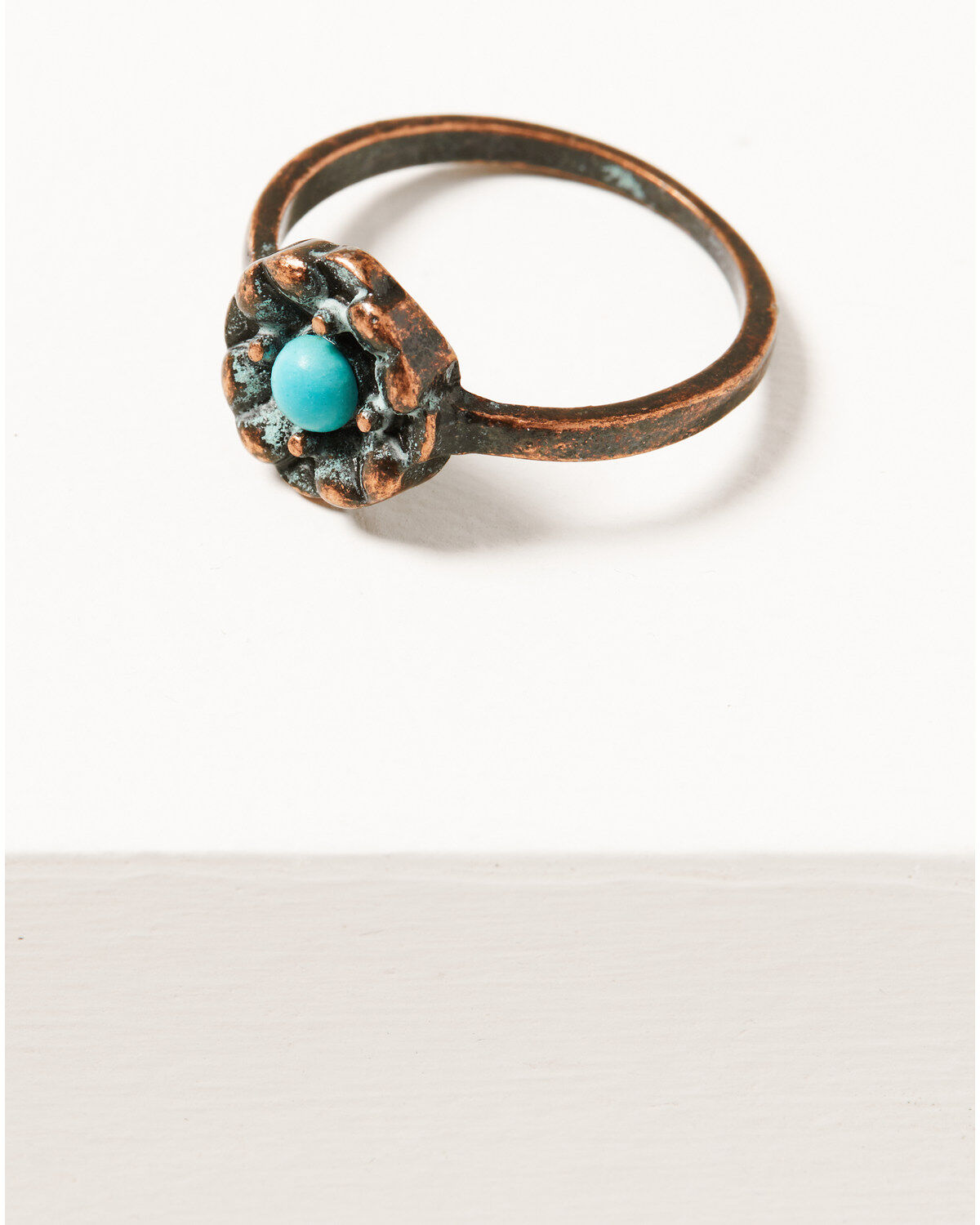 Image #4 - Shyanne Women's Bronze & Turquoise 4-Piece Ring Set, Rust Copper, hi-res