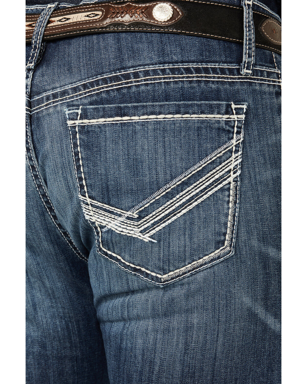 Product Name:  Cinch Men's Ian Medium Stonewash Slim Bootcut Performance Stretch Denim Jeans