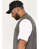 Image #2 - Hawx Men's Union Sherpa Lined Fleece Vest, Charcoal, hi-res