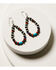 Paige Wallace Women's Mixed Bead Teardrop Earrings, Turquoise, hi-res