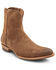 Image #1 - Frye Men's Austin Inside Zip Roughout Ankle Boots - Round Toe, Brown, hi-res