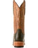 Image #3 - Ariat Men's Futurity Relentless Exotic Ostrich Western Boots - Square Toe, Green, hi-res