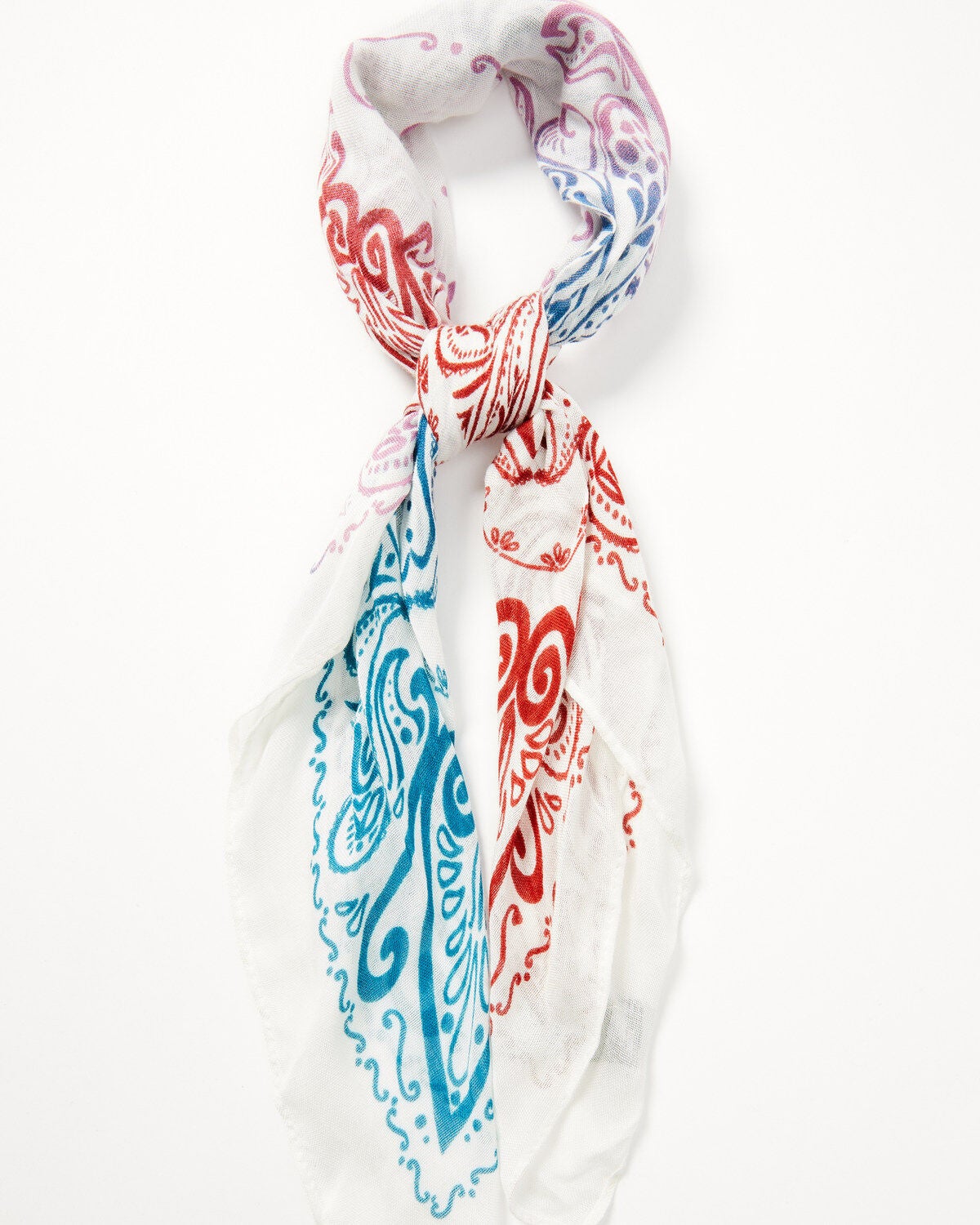 Image #1 - Idyllwind Women's Overton Tie-Dye Oversized Bandana, Natural, hi-res