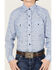 Image #3 - Rock & Roll Denim Boys' Medallion Print Long Sleeve Western Snap Shirt, Blue, hi-res