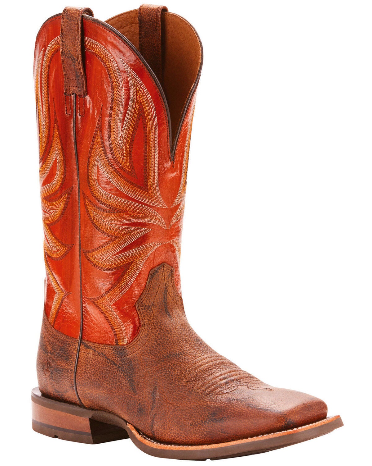 orange ariat boots