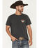 Image #2 - Brixton Men's Waller Logo Short Sleeve Graphic T-Shirt, Black, hi-res