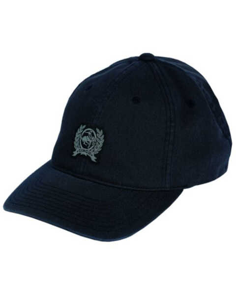 Cinch Men's Black Logo Patch Flex-Fit Ball Cap , Navy, hi-res