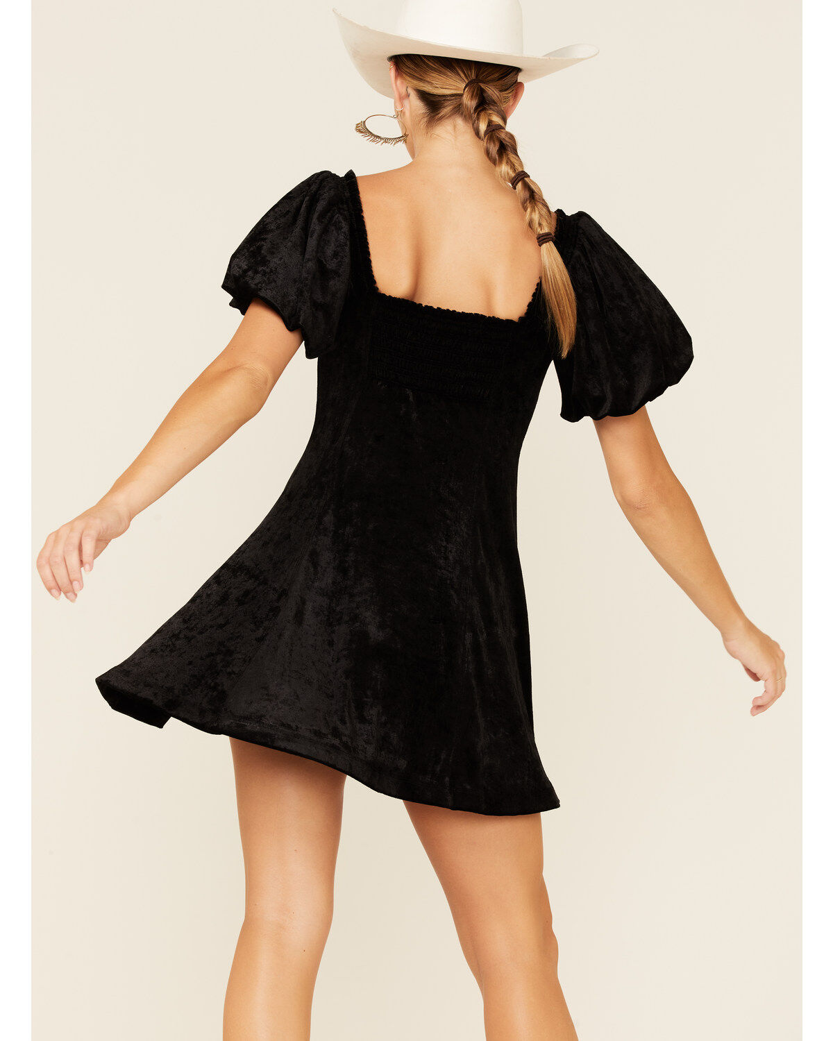 Velvet peasant dress clearance