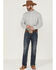 Cinch Men's Geo Print ARENAFLEX Stretch Western Shirt , Grey, hi-res