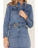 Image #3 - Idyllwind Women's Delaney Medium Wash Belted Western Denim Mini Dress, Blue, hi-res