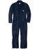 Image #1 - Carhartt Men's FR Loose Fit Twill Coveralls - Tall, Navy, hi-res