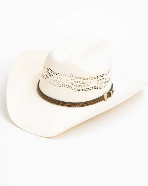 Cody James Men's 20X Low Cattleman Pro Rodeo Bangora Straw Hat, Natural, hi-res