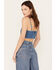 Image #4 - Wrangler Women's Dark Wash Denim Kassidy Bandana Top, , hi-res