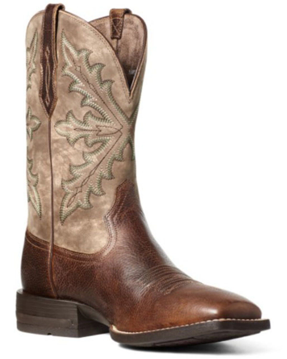 Ariat Men's Qualifier Western Performance Boots - Square Toe, Brown, hi-res