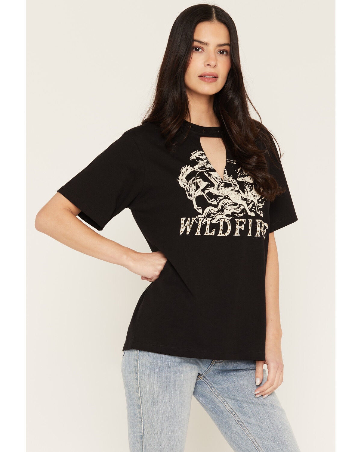 Idyllwind Women's Wildfire Short Sleeve Graphic Tee, Black, hi-res