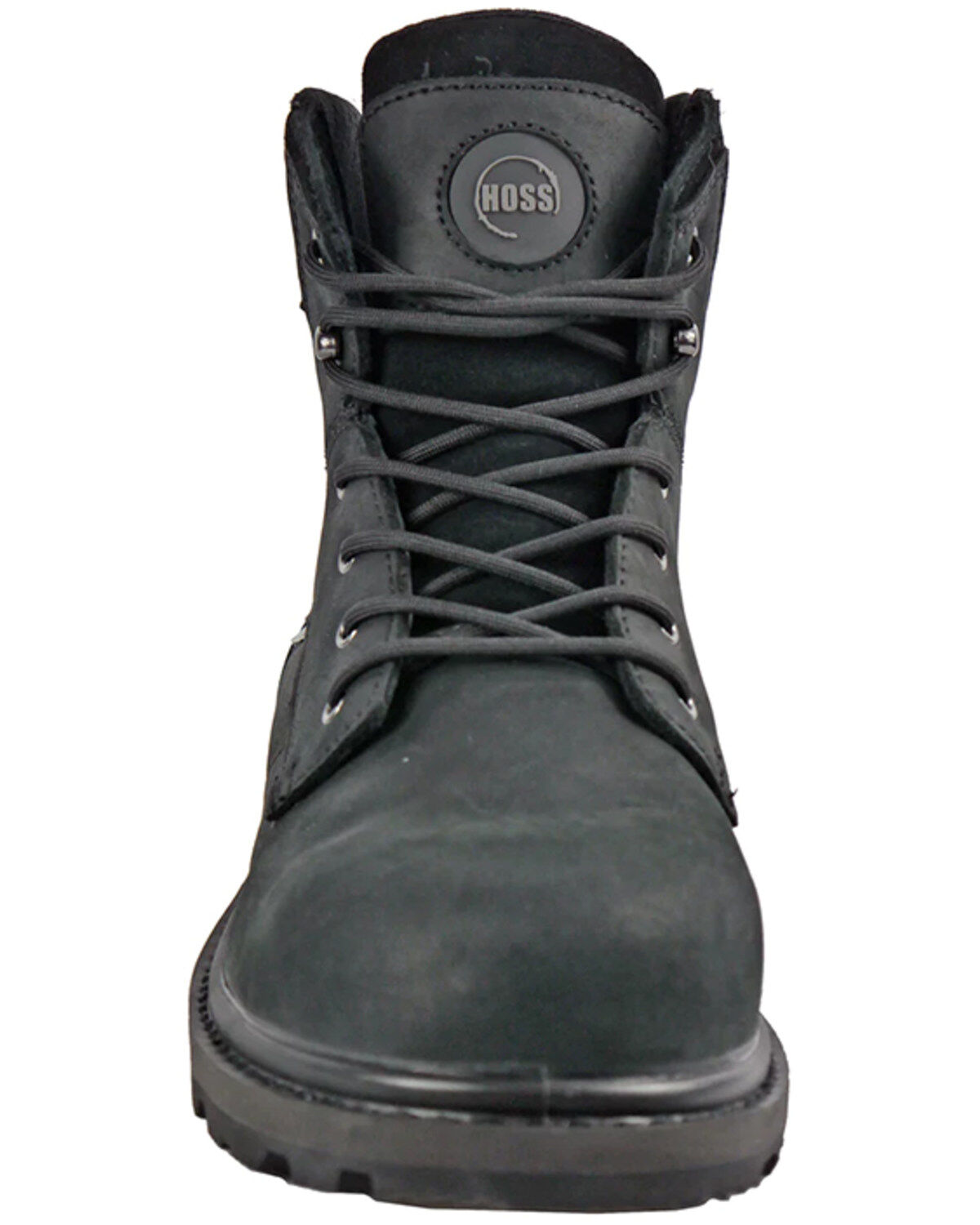 Image #4 - Hoss Men's Carson 6" Lace-Up Work Boots - Composite Toe, Black, hi-res