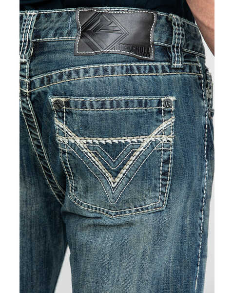 Image #2 - Rock & Roll Denim Men's Pistol Med Bootcut Jeans , Blue, hi-res
