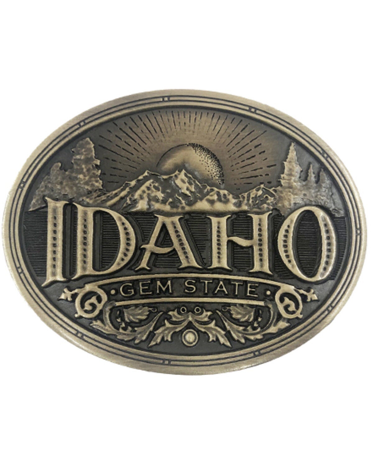 Cody James Idaho Heritage Belt Buckle, Bronze, hi-res