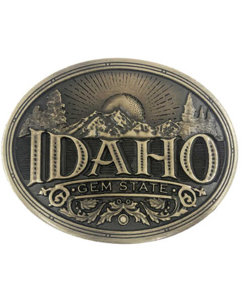 Cody James Men's Idaho Heritage Belt Buckle, Bronze, hi-res
