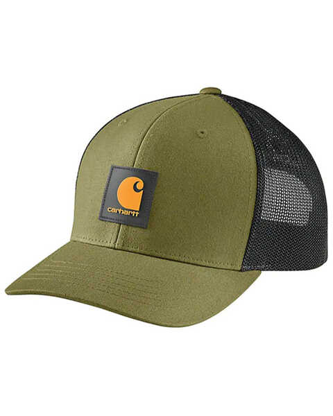 Image #1 - Carhartt Men's Logo Patch Ball Cap, Olive, hi-res