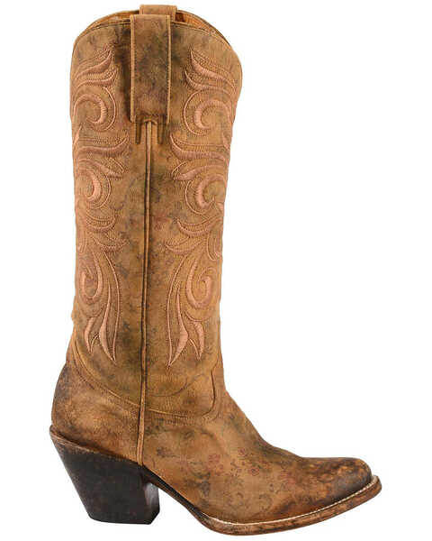 Image #2 - Lucchese Women's Laurelie Embroidered Floral Western Boots, , hi-res