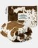 Image #1 - Carstens Home Hair on Hide Travel Blanket, Cow Print, hi-res