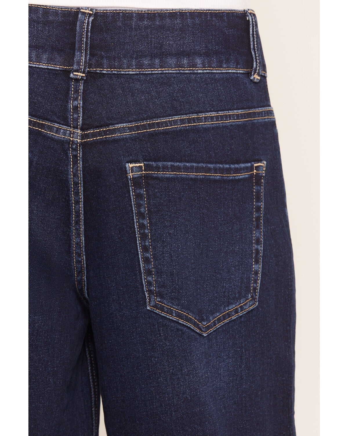 Image #4 - Rodeo Quincy X Boot Barn Women's Not Our First Rodeo Dark Wash High Rise Wide Leg Stretch Denim Jeans, Dark Wash, hi-res