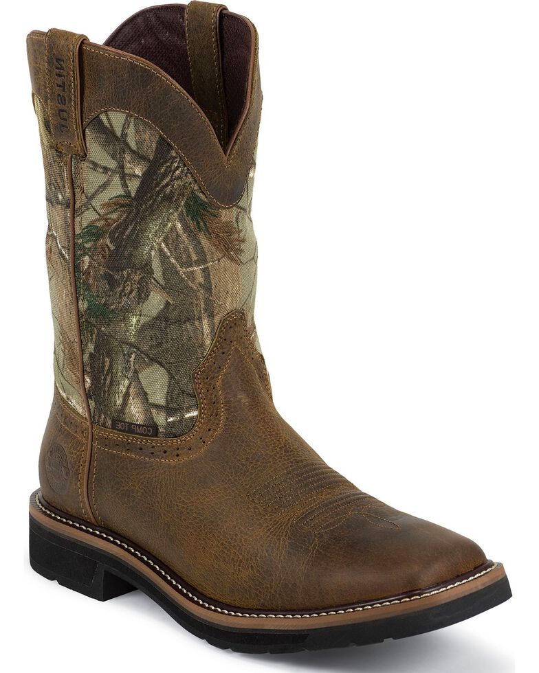 Justin Men's Waterproof Composite Toe Camo Work Boots | Boot Barn