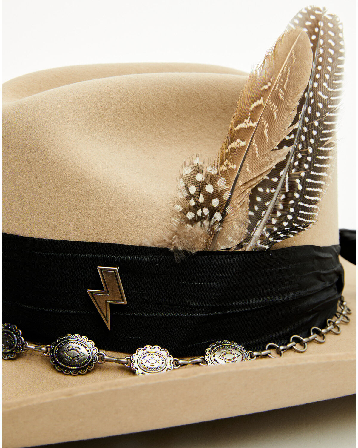Image #4 - Boot Barn Concho Western Hat Accessory Set, Black, hi-res