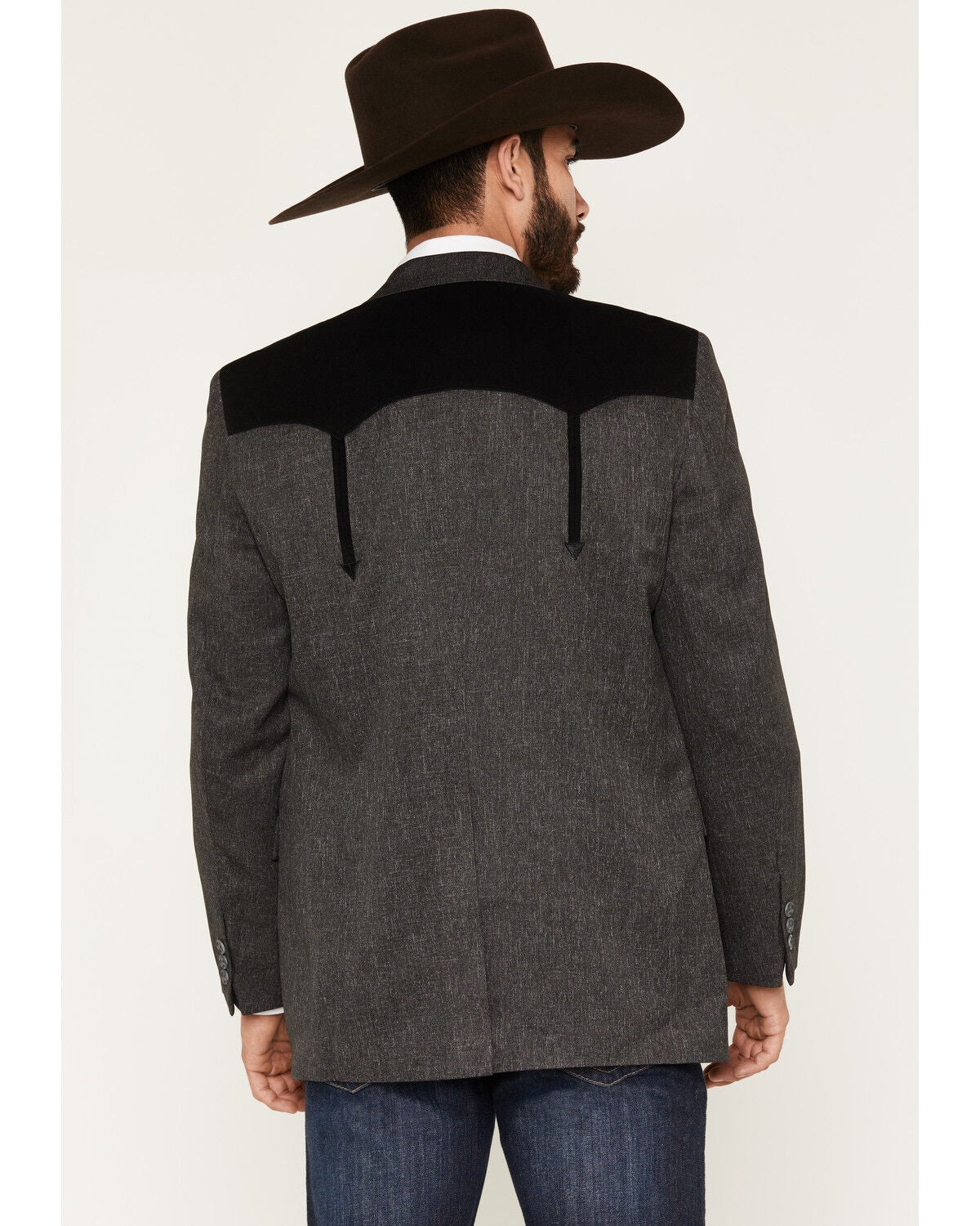 Image #4 - Circle S Men's Swedish Knit Boise Sport Coat, Hthr Charcoal, hi-res