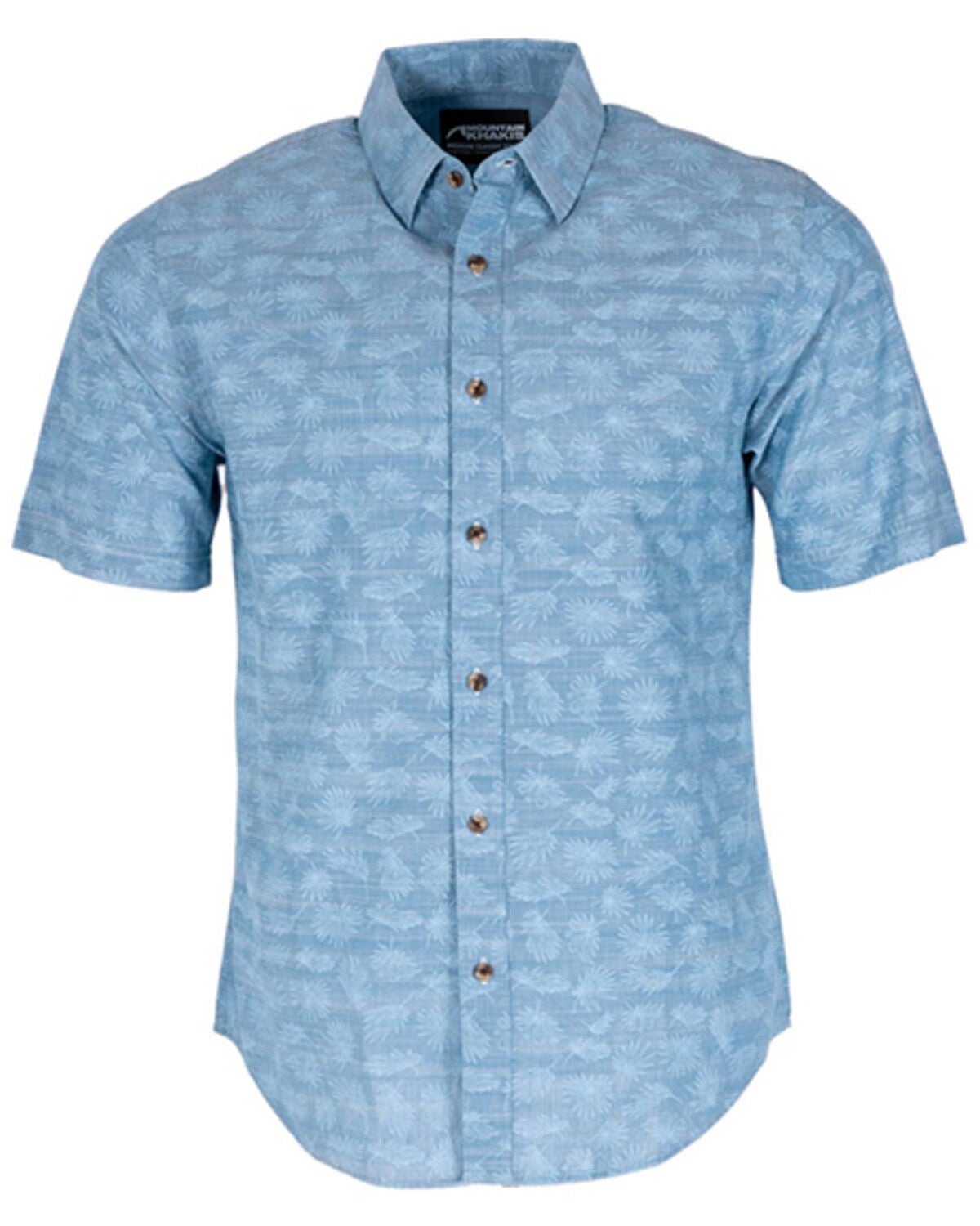 Mountain Khakis Men's Basin Short Sleeve Woven Shirt, Blue, hi-res