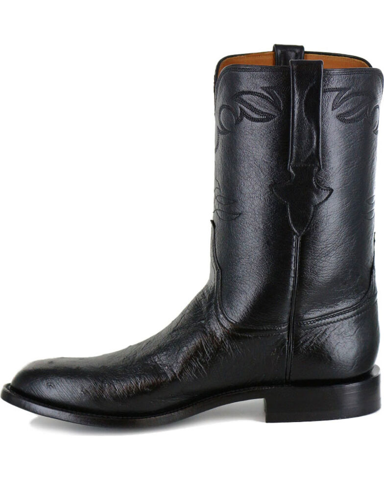 Lucchese Men's Ward Smooth Ostrich Roper Boots | Boot Barn