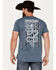 Howitzer Men's People Slither Short Sleeve Graphic T-Shirt, Navy, hi-res