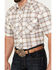 Image #3 - Rough Stock by Panhandle Men's Ombre Plaid Print Short Sleeve Pearl Snap Western Shirt, , hi-res
