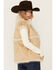 Image #4 - Revel Women's Faux Suede Fur Vest, Tan, hi-res
