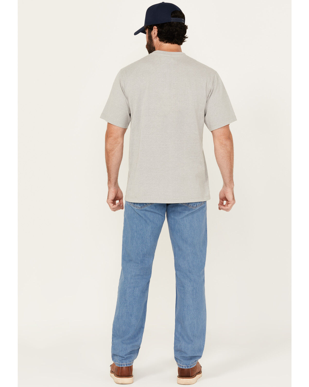 Image #2 - Carhartt Men's Relaxed Fit Light Wash Work Jeans, Light Wash, hi-res