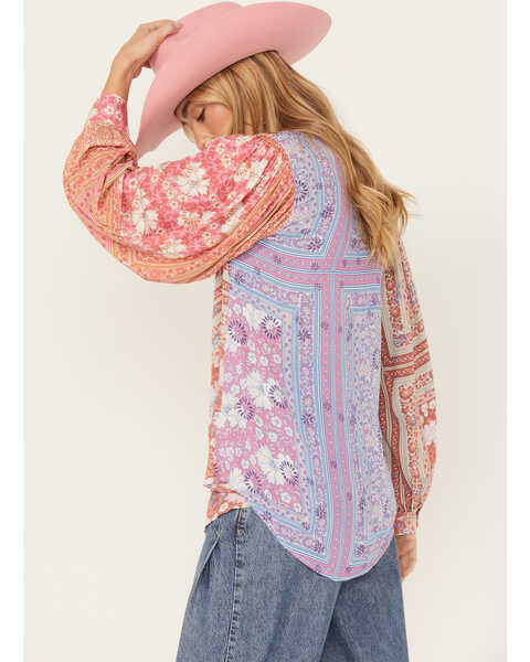 Image #4 - Jen's Pirate Booty Women's Fairytale Soho Patchwork Button-Down Top , Multi, hi-res