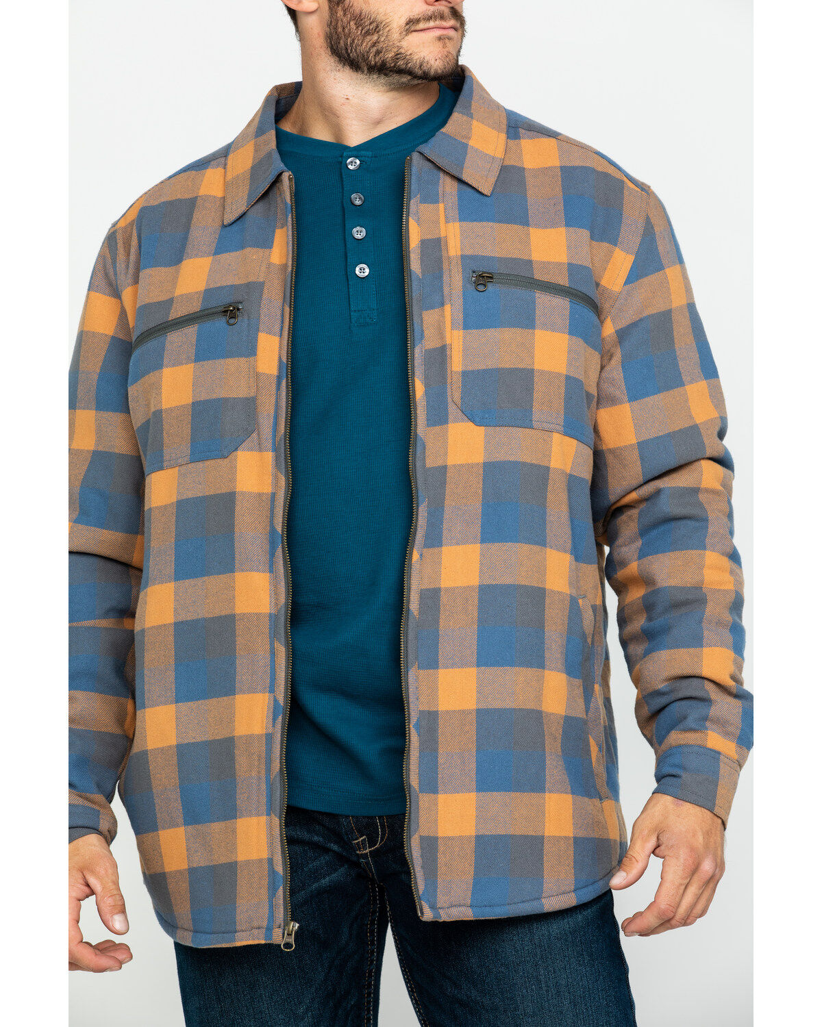 LAYERED PLAID PATTERN JACKET – THE SHOP YOHJI YAMAMOTO