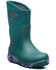 Image #1 - Bogs Girls' Classic Seamless Marble Rubber Boots, Turquoise, hi-res