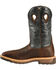 Twisted X Men's Square Steel Toe Lite Weight Work Boots, Cognac, hi-res
