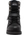 Ad Tec Men's 8" Lace Zipper Biker Boots - Soft Toe, Black, hi-res