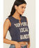 Image #2 - Cleo + Wolf Women's Ezra Support Local Bands Graphic Tank, Navy, hi-res