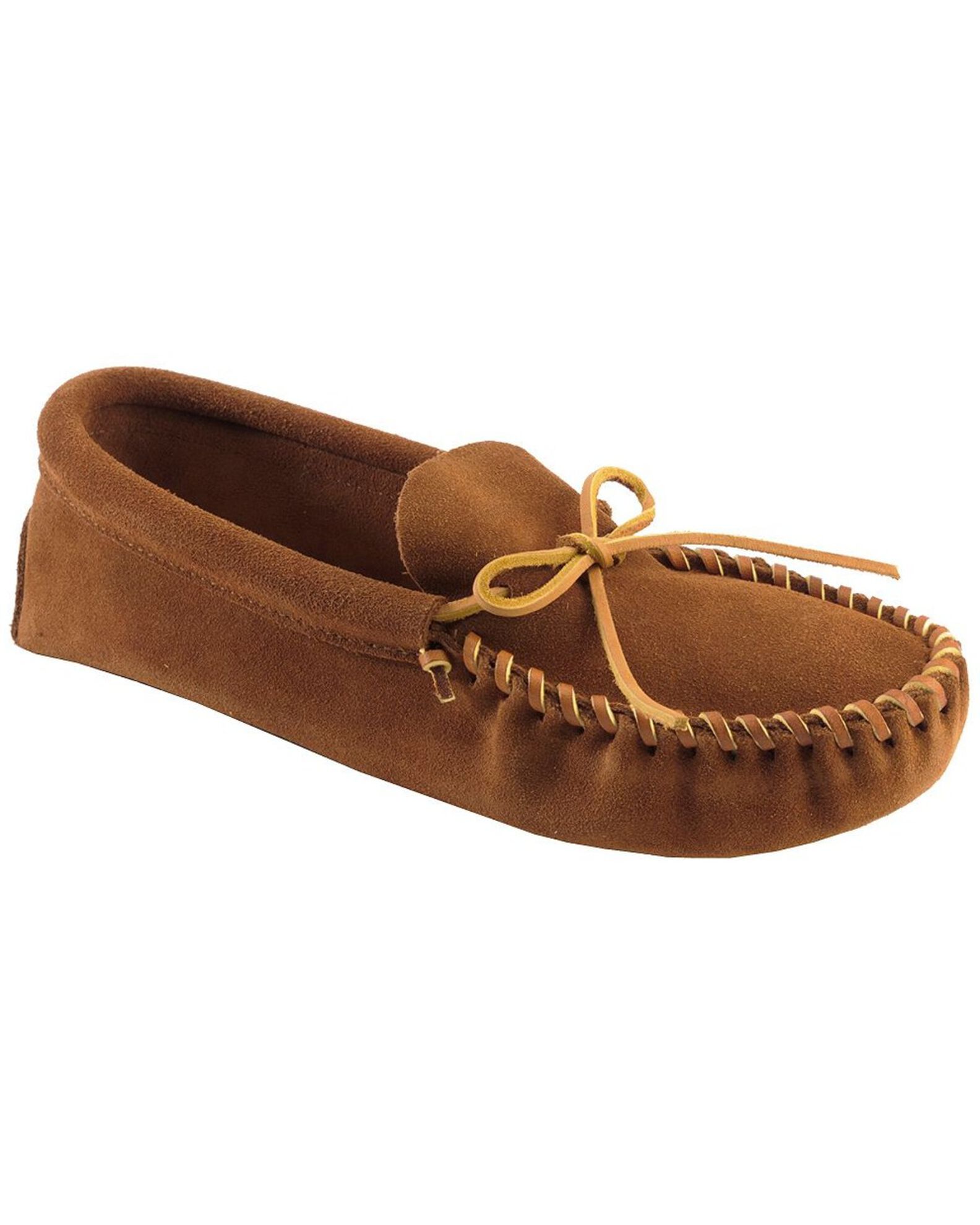 Minnetonka Men s Suede Camp Moccasins Boot Barn