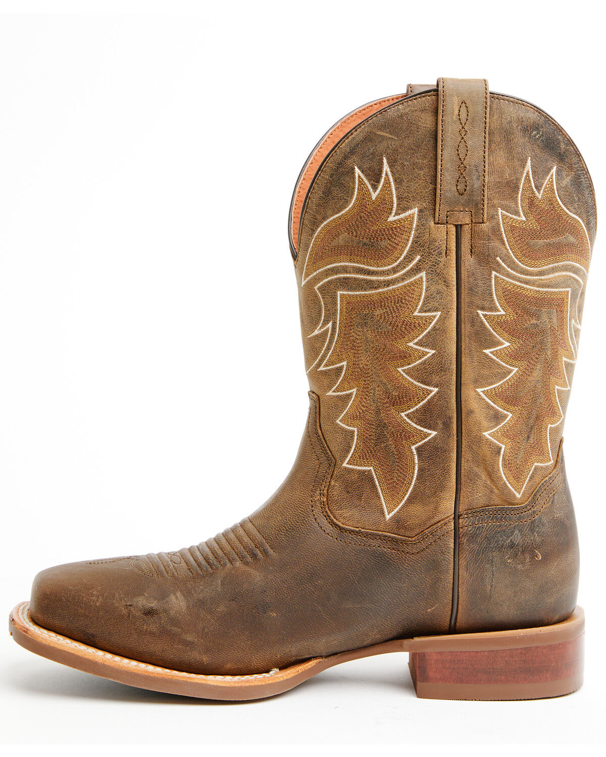 Image #3 - Dan Post Men's Morris Western Boots - Broad Square Toe, Tan, hi-res