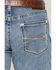 Image #4 - Ariat Men's M5 Logan Medium Wash Straight Stretch Denim Jeans - Big, Medium Wash, hi-res