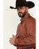 Image #3 - Cody James Men's Kenneth Southwestern Geo Print Long Sleeve Button-Down Stretch Western Shirt, Red, hi-res