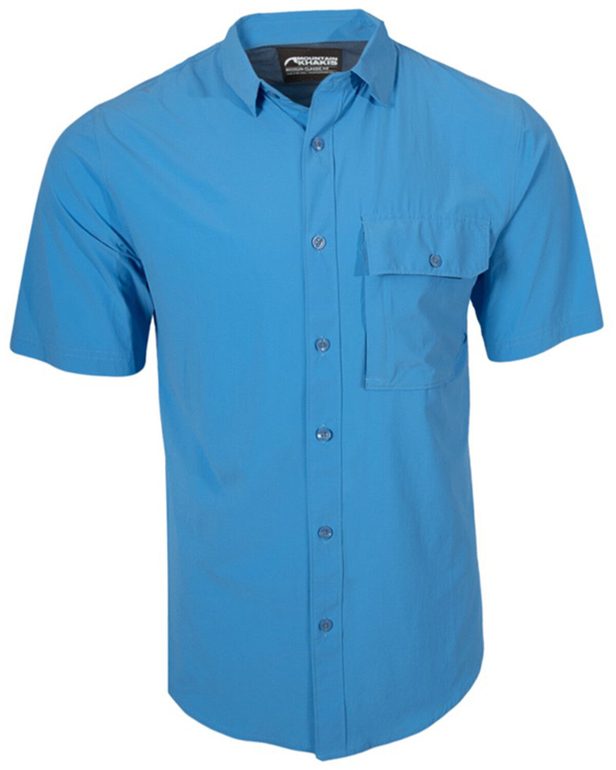 Image #1 - Mountain Khakis Men's Rivers Short Sleeve Woven Shirt, Blue, hi-res