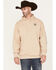 Ariat Men's Logo Hooded Sweatshirt, Tan, hi-res